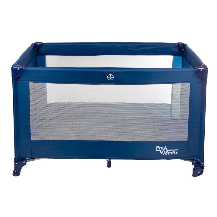 Reiswieg Promedix,125x65x74cm, blauw, wielen, beschermhoes, PR-803B + Baby inhalator panda PR-812