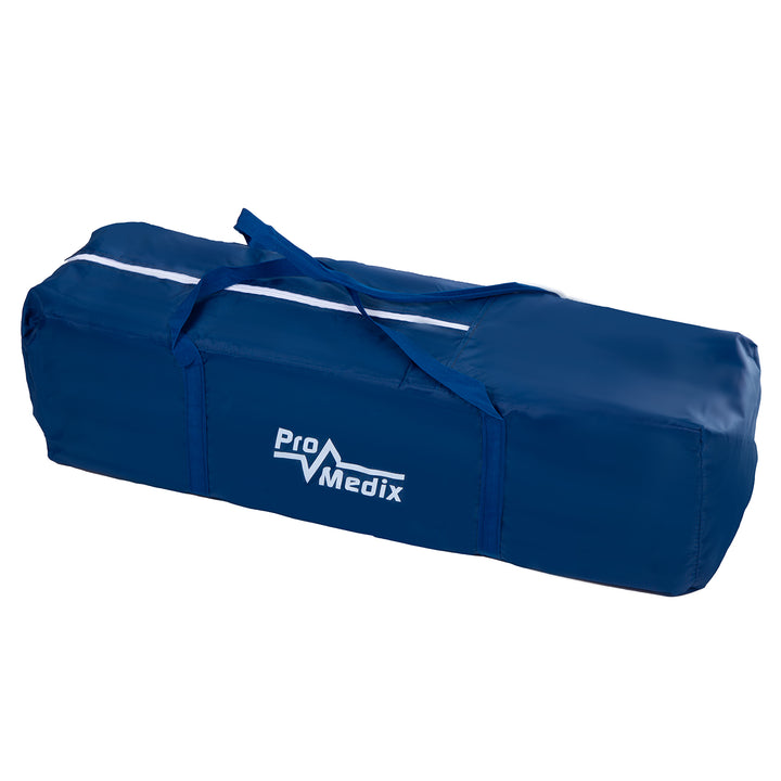 Reiswieg Promedix,125x65x74cm, blauw, wielen, beschermhoes, PR-803B + Baby inhalator panda PR-812