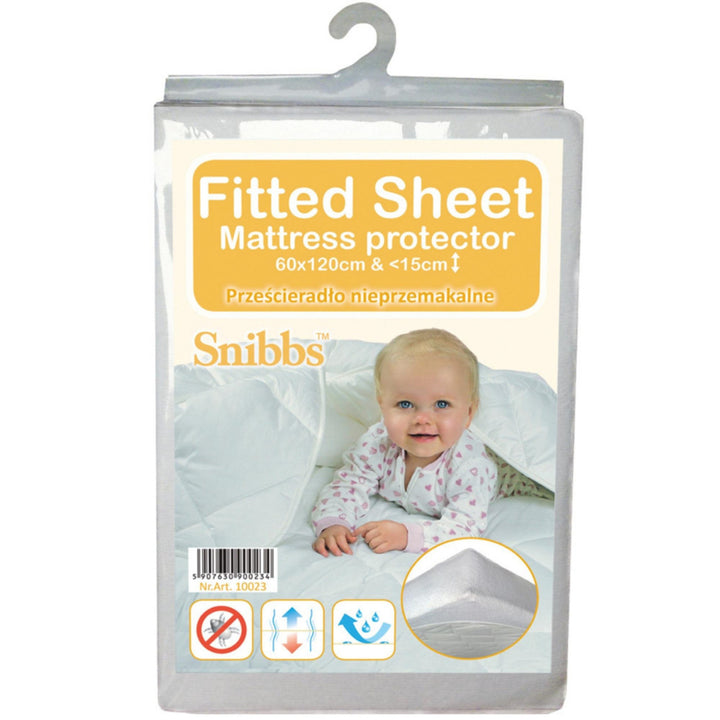 Snibbs waterbestendig laken, grijs, 60x120 cm, T-SNI-100234