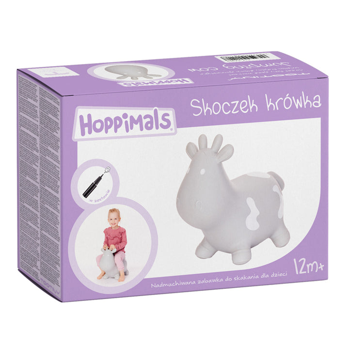 Hoppimals rubberen trui, grijze fudge, pomp, T-TFF-NN140