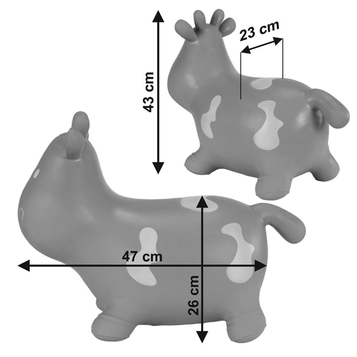 Hoppimals rubberen trui, grijze fudge, pomp, T-TFF-NN140