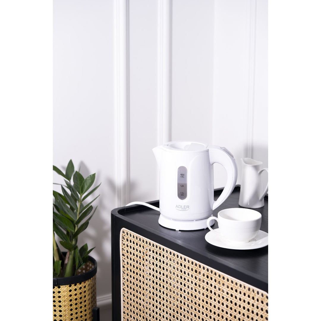Adler draadloze waterkoker, inhoud 0,8 l, vermogen 850 W, AD1371