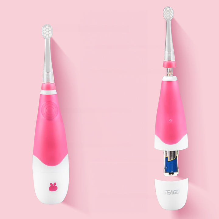 SEAGO sonische tandenborstel voor kinderen, roze, 1xAA 1,5V (niet meegeleverd), 4 opzetstukken, SG-902 Roze