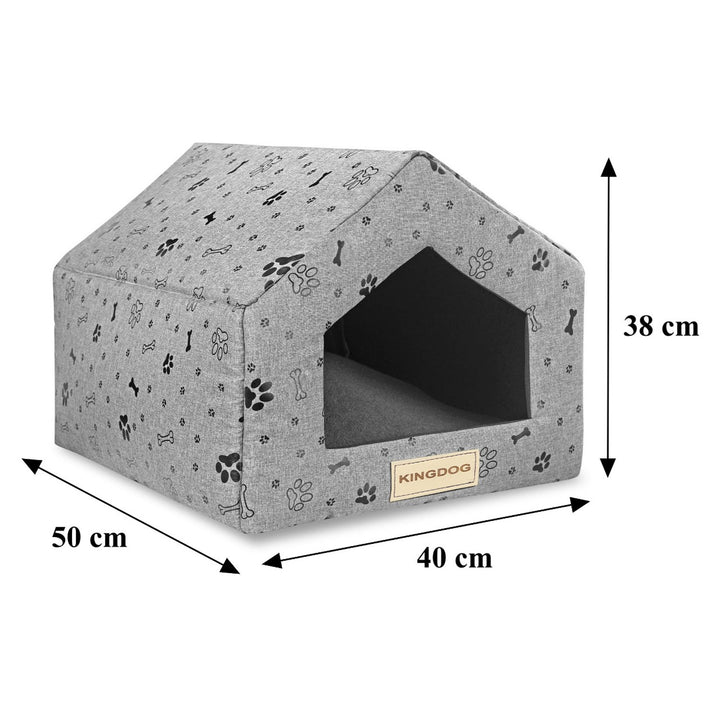 Kingdog - Hondenbed en kattenbed - 50x40cm - grijs