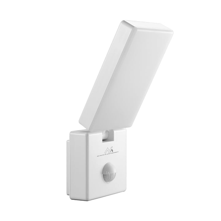 Maclean - LED-lamp met PIR bewegingsmelder - LED lamp - Buitenlamp - Wandlamp - 10W - IP65 - 800lm - 4000K - Wit - MCE516 W