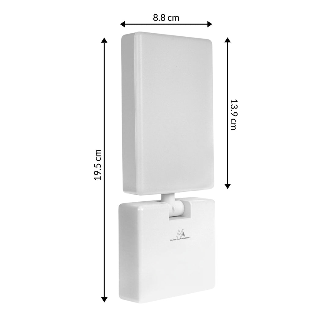 Maclean - LED-lamp - LED lamp - Buitenlamp - Wandlamp - 10W - 700lm - IP65 - Neutraal wit - 4000K - Wit - MCE514 W