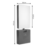 Maclean - LED-lamp - LED lamp - Buitenlamp - Wandlamp - 10W - 700lm - IP65 - Neutraal wit - 4000K - Grijs - MCE514 GR