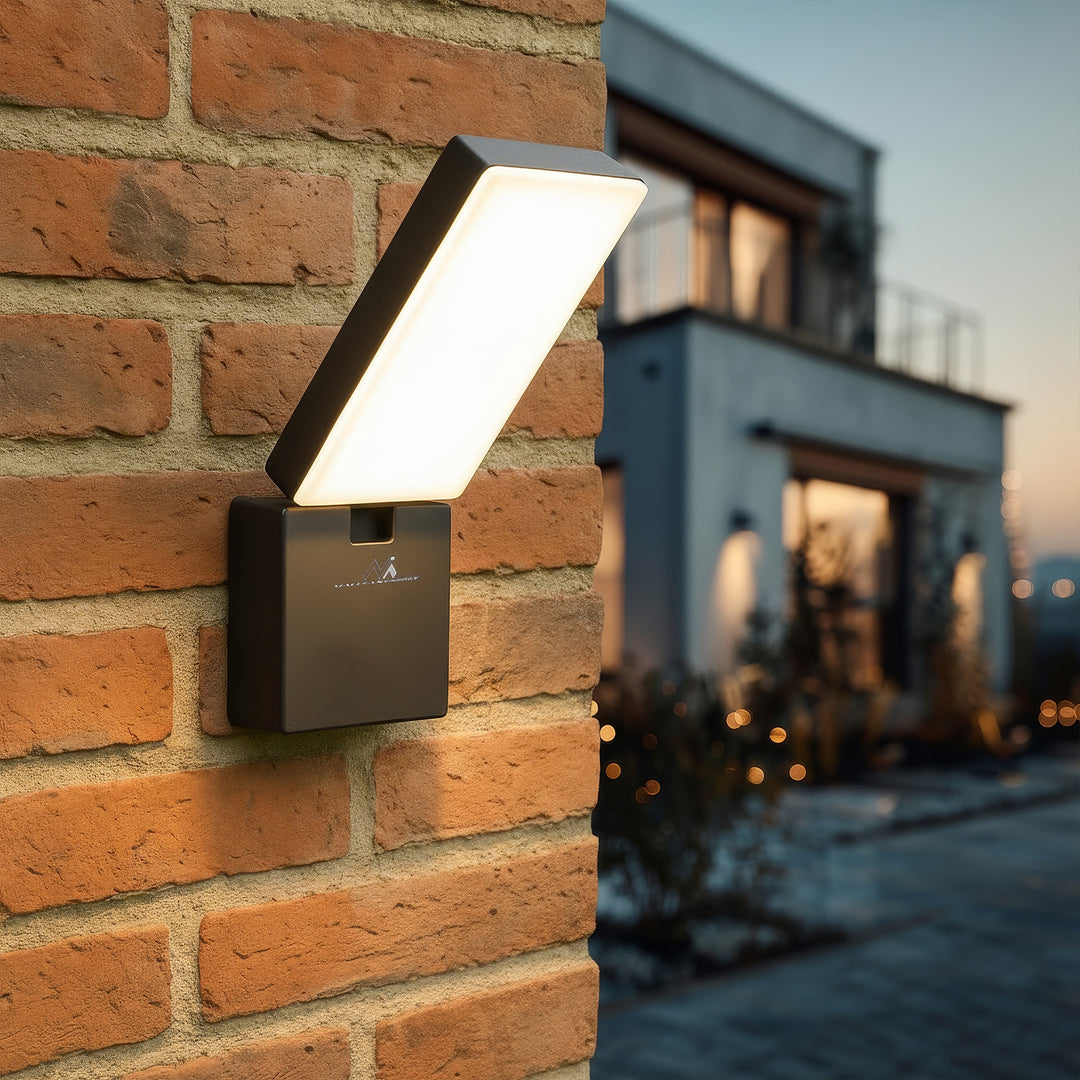 Maclean - LED-lamp - LED lamp - Buitenlamp - Wandlamp - 10W - 700lm - IP65 - Neutraal wit - 4000K - Grijs - MCE514 GR