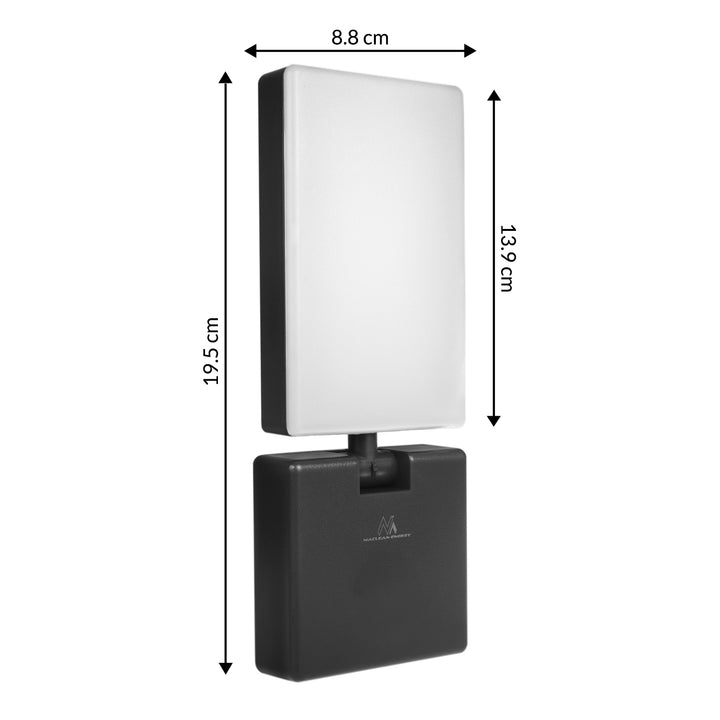 Maclean - LED-lamp - LED lamp - Buitenlamp - Wandlamp - 10W - 700lm - IP65 - Neutraal wit - 4000K - Zwart