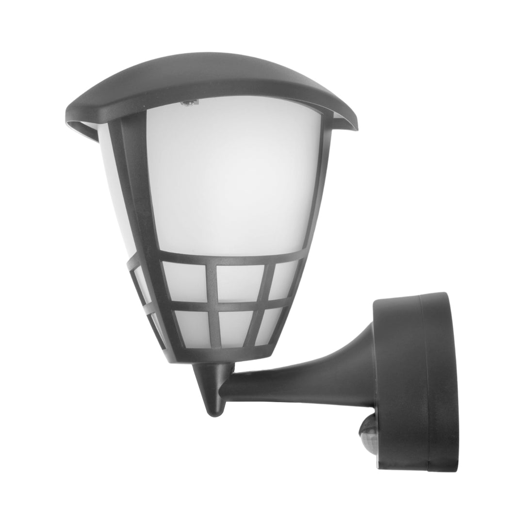 Maclean - Buitenlamp - Wandlamp - Muurlamp met bewegingssensor - IP65 - max 60W - E27 - Grijs