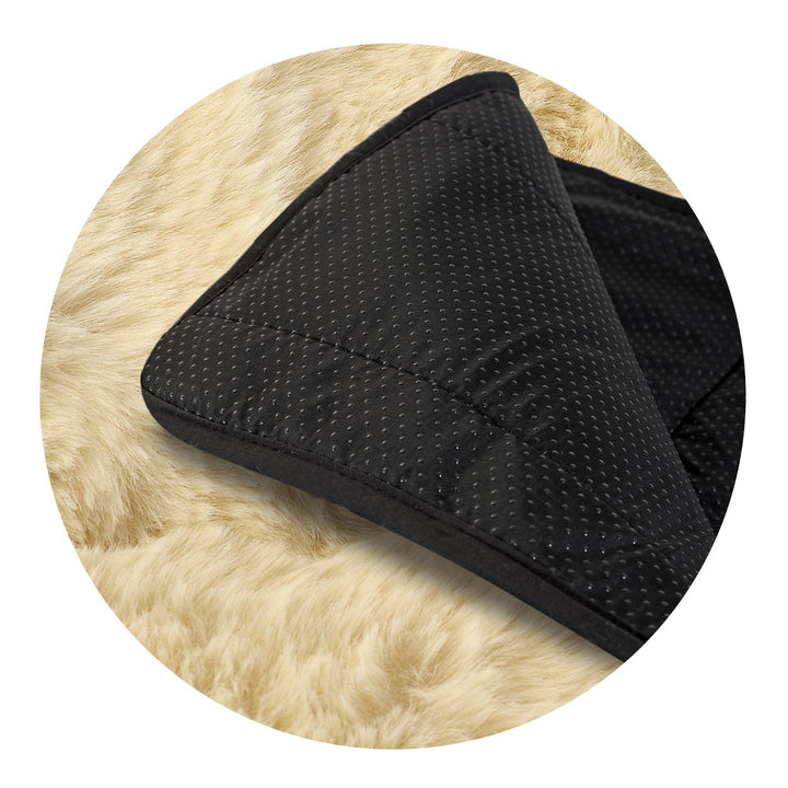 Pluche tapijt, imitatie konijnenbont, antislip, 120 x 160 cm, beige, DYWRAB120/160BEZ