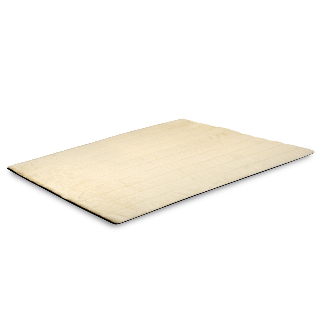 Pluche tapijt, imitatie konijnenbont, antislip, 120 x 160 cm, beige, DYWRAB120/160BEZ