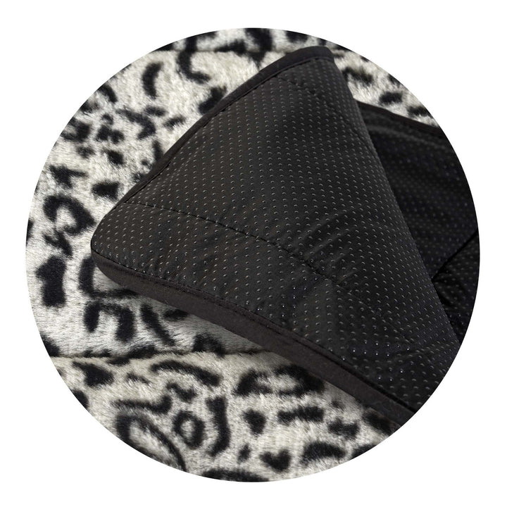 Pluche tapijt, imitatie konijnenbont, antislip, 120 x 160 cm, Siberisch patroon, DYWRAB120/160SYB