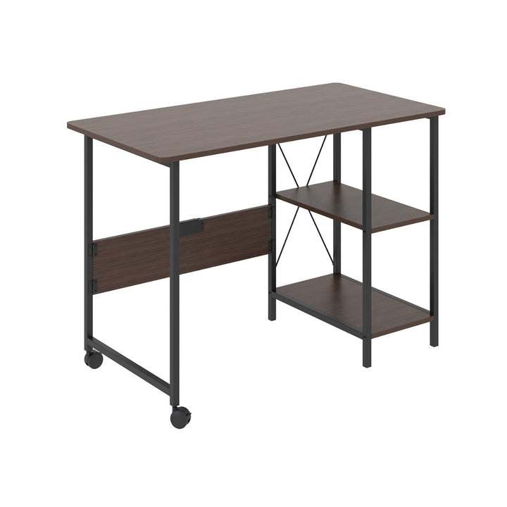 Maclean - Bureau - klapbureau - loft inklapbaar bureau - afmetingen: 107x45x75cm - max - 150 kg - kleur donker walnoot, MC-411 B