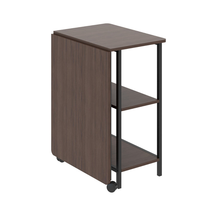 Maclean - Bureau - klapbureau - loft inklapbaar bureau - afmetingen: 107x45x75cm - max - 150 kg - kleur donker walnoot, MC-411 B