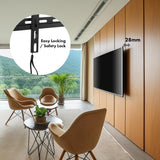 Maclean - Tv Beugel - Tv houder - TV steun - LCD, LED, OLED - max VESA 400x400 - 32-70" - 45kg - Kantelverstelling +0°~-10° - MC-412