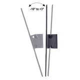 Maclean - TV-Beugel - Monitorhouder - Muurbeugel - beugel voor TV of monitor, max. VESA 200x200, 23-43", 30kg, zwart, MC-414