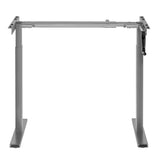 Maclean bureau, handmatig in hoogte verstelbaar, zonder bovenblad, voor staand en zittend gebruik, max 60kg, max hoogte 120cm, MC-790NG