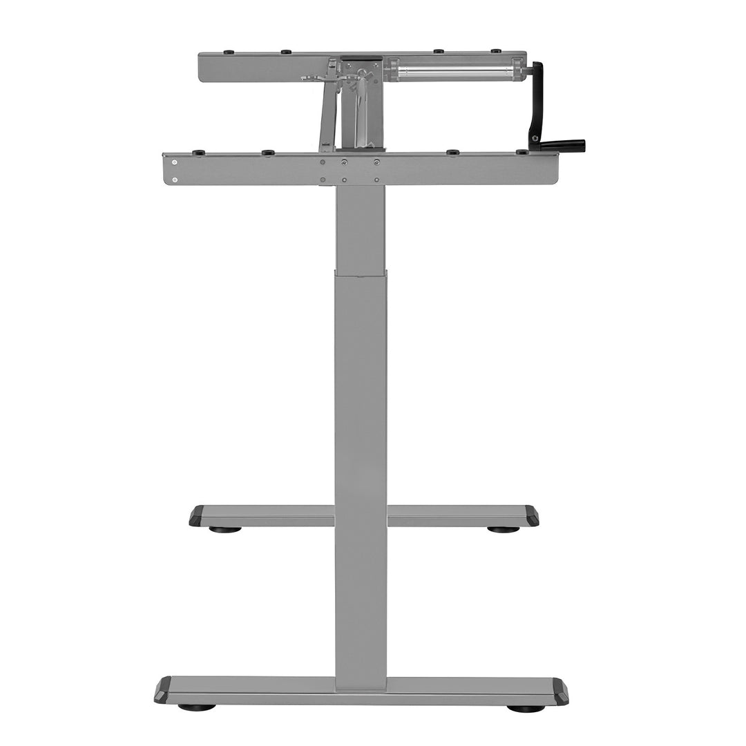 Maclean bureau, handmatig in hoogte verstelbaar, zonder bovenblad, voor staand en zittend gebruik, max 60kg, max hoogte 120cm, MC-790NG