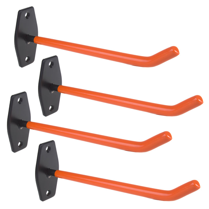 Maclean - Set van 4 stuks muurbeugels / Muurbevestiging - wandmontage - Bandenhouder -voor banden, wielen, ladder, fiets - max. belasting 60kg/1 beugel, MC-437