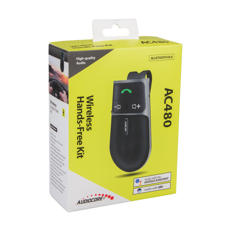 Bluetooth 5.0-handsfree-set Audiocore AC480 A2DP, luidspreker 2 W, Google, Siri