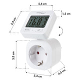 GreenBlue energiemeter, wattmeter, 16A, max. 3680W, subgeheugen, GB615 F