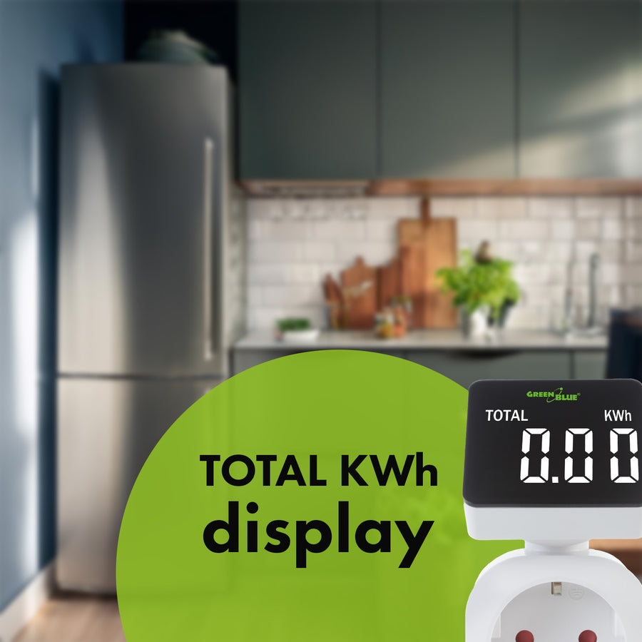 GreenBlue energiemeter, wattmeter, 16A, max. 3680W, subgeheugen, GB620 F