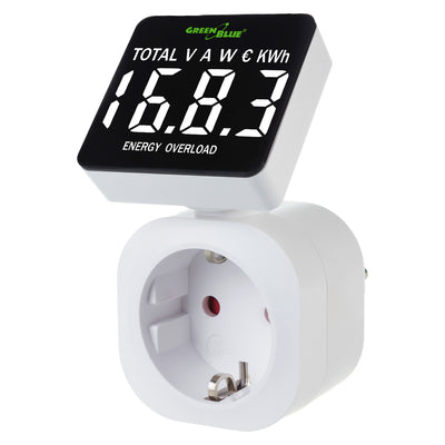 GreenBlue energiemeter, wattmeter, 16A, max. 3680W, subgeheugen, GB620 F