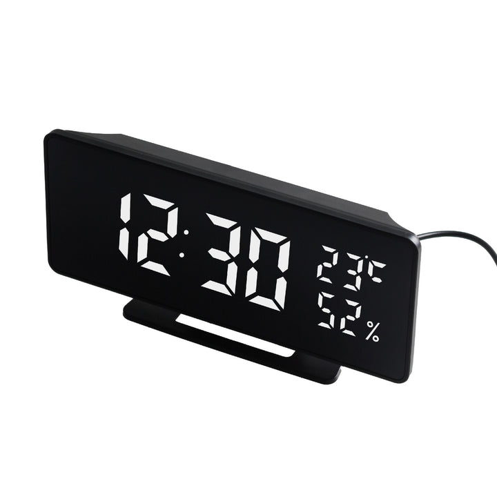 GreenBlue GB395 - Digitale Wekker met alarm en thermometer / hygrometer - klok - Zwart