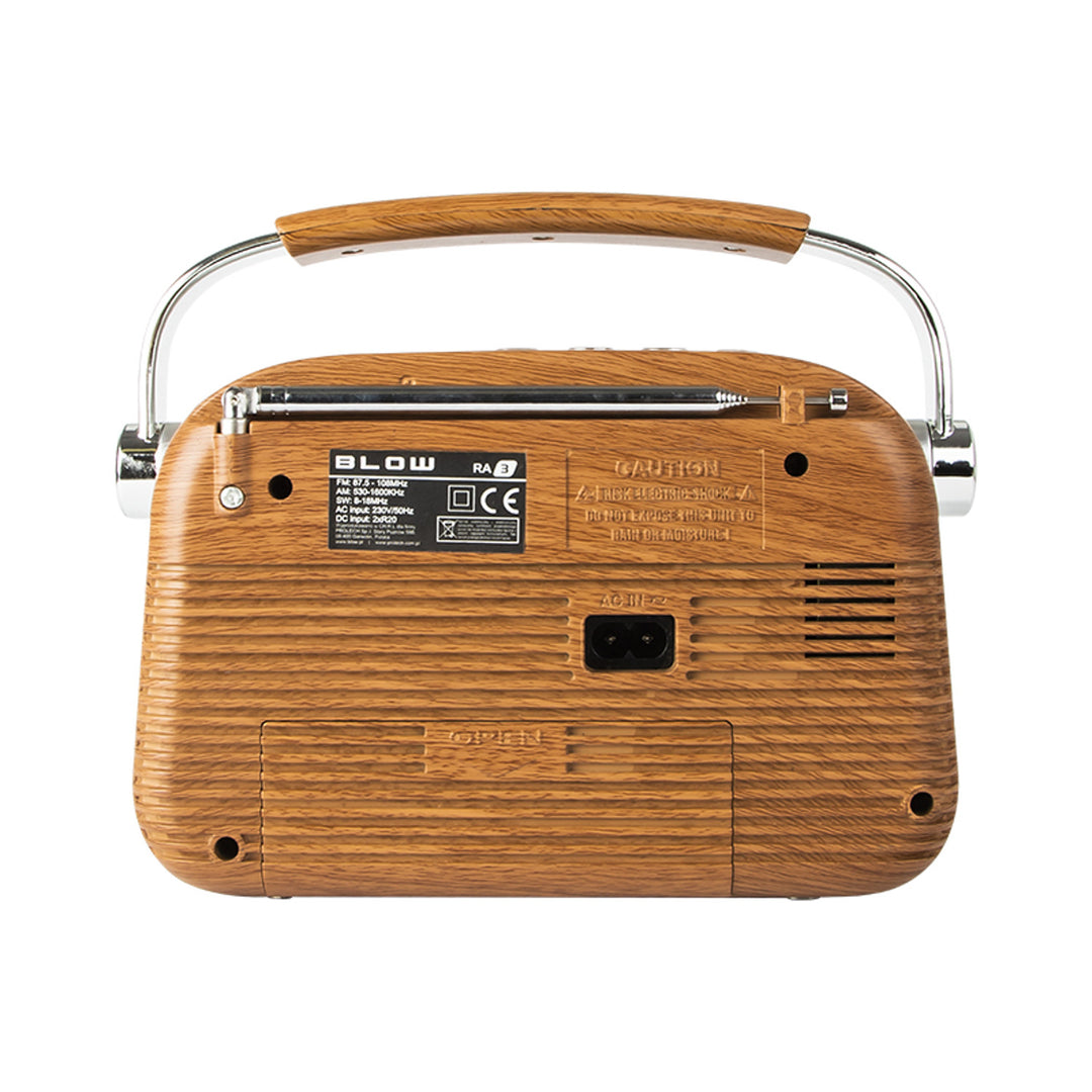 Draagbare analoge AM/FM Bluetooth-radio RA3 batterij en netvoeding Blow