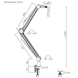 Microfoonhouder 3/8" en 5/8" NanoRS, max. 1kg, RS422