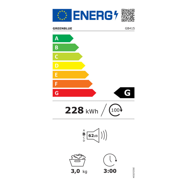 GreenBlue elektrische wasdroger 3kg lading