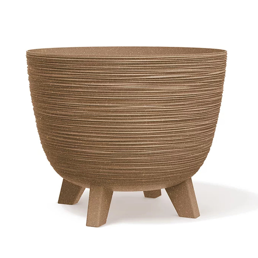 Prosperplast bloempot, 290 mm diameter, voetjes, DFUR300W-4665W, Furu ECO Wood