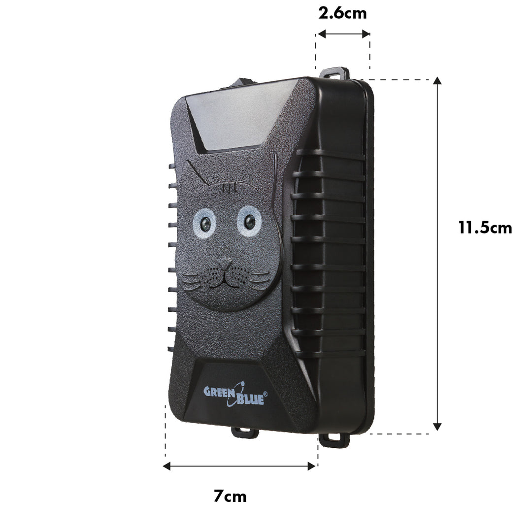 GreenBlue GB725 - Verjager - Afschrikmiddel voor knaagdieren en marterachtigen met ultrasone en LED-verlichting - 18-36 kHz - 110 dB
