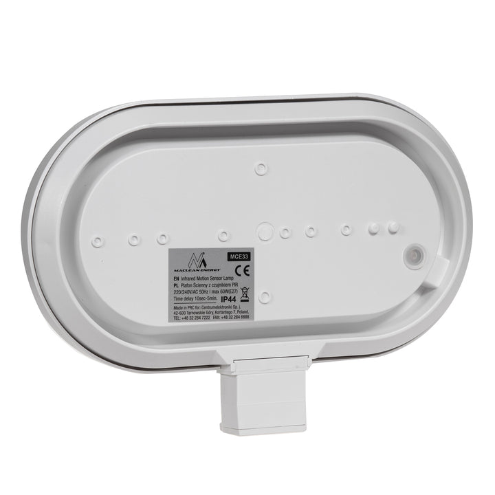 Maclean wandarmatuur, met PIR sensor, max. 60W, 180°, MCE33 W + LED 8W