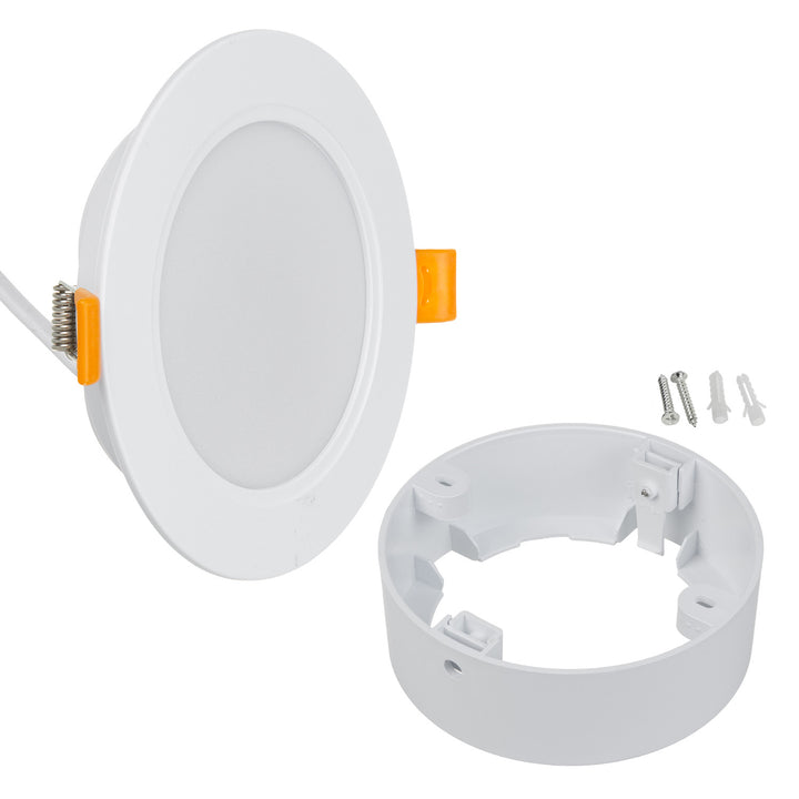 Maclean LED Plafondpaneel, SLIM inbouw, 9W, Neutraal Wit 4000K, 120*26mm, 900lm, MCE371 R + Opbouwadapter MCE376 R