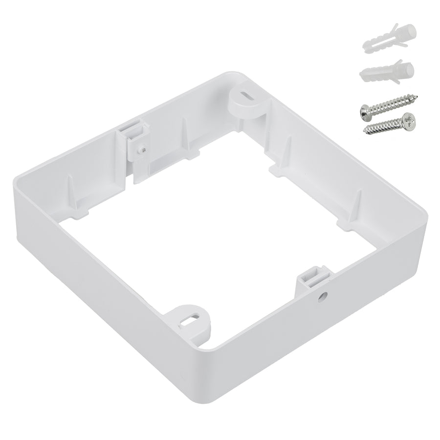 Maclean LED Plafondpaneel, SLIM inbouw, 18W, Neutraal Wit 4000K, 170*170*26mm, 1800lm, MCE374 S + Opbouwadapter MCE379 S