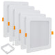 5x Maclean LED plafondpaneel, SLIM inbouw, 18W, Neutraal Wit 4000K, 170*170*26mm, 1800lm, MCE374 S + opbouwadapter MCE379 S