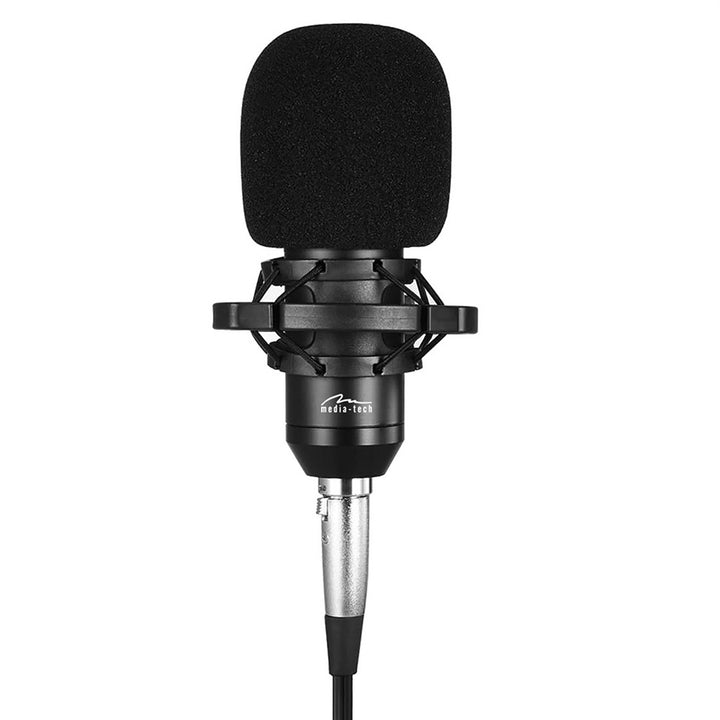 Media-Tech condensatormicrofoon, verstelbaar statief, accessoires, MT397K