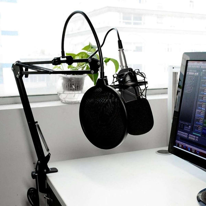 Media-Tech condensatormicrofoon, verstelbaar statief, accessoires, MT397K