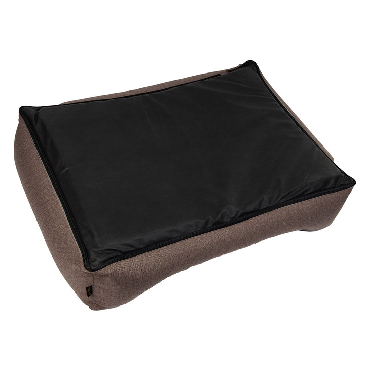 Mestizo hol, 100x75 cm, bruin met witte bies, SMTF-BRO-W-3