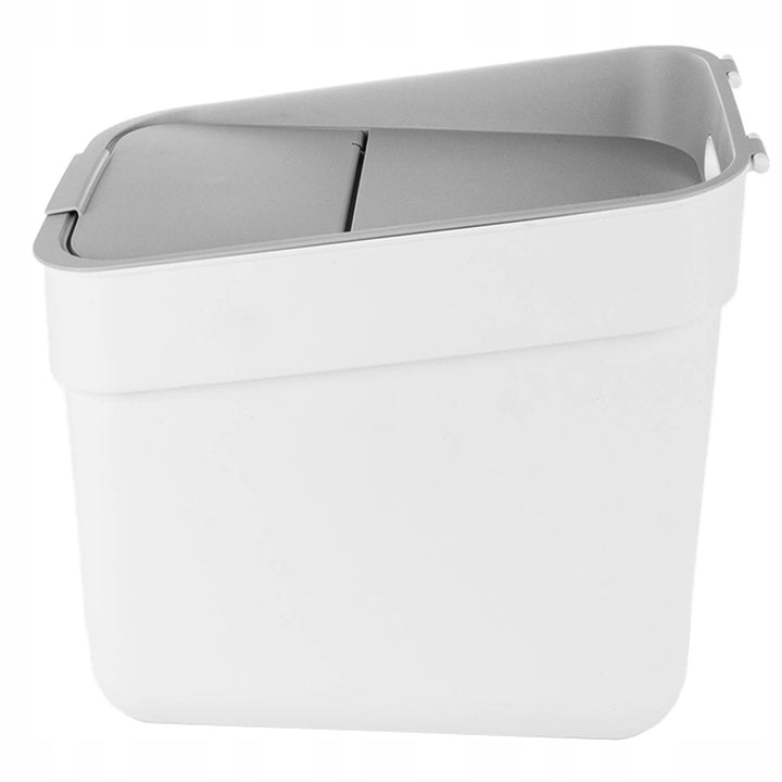 Curver afvalbak, voor recycling, 20 liter, wit, klaar om in te zamelen