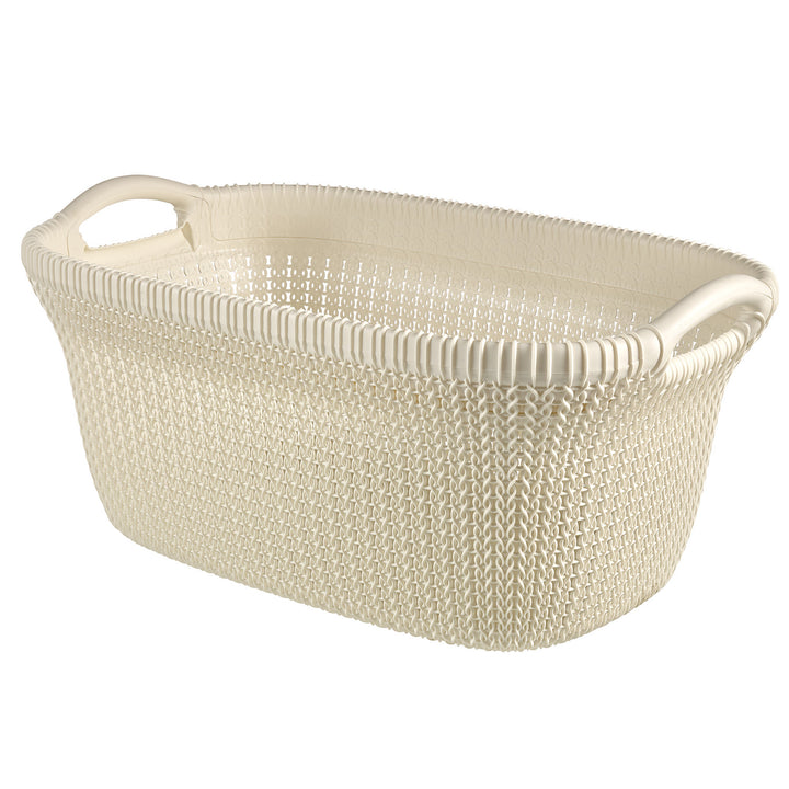 Curver wasmand, 2 hengsels, 40l, crème, Knit