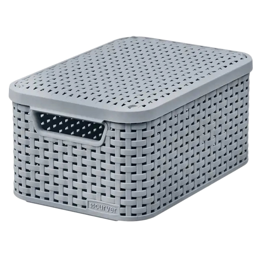 Curver mand met deksel, multifunctioneel, 6 liter, lichtgrijs, Style S
