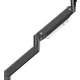 Maclean MC-968 - Monitorbeugel - Monitorhouder - Dubbele arm - Met gasveer - 17-57 inch - Tot 27kg - Zwart