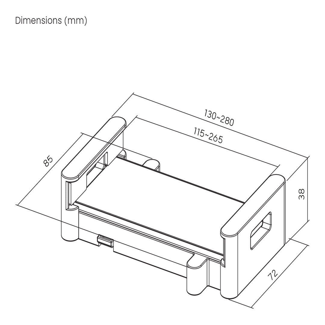 Maclean MC-991 Universele tablethouder voor VESA-bevestigingen past op tablets van 4,7-15 inch