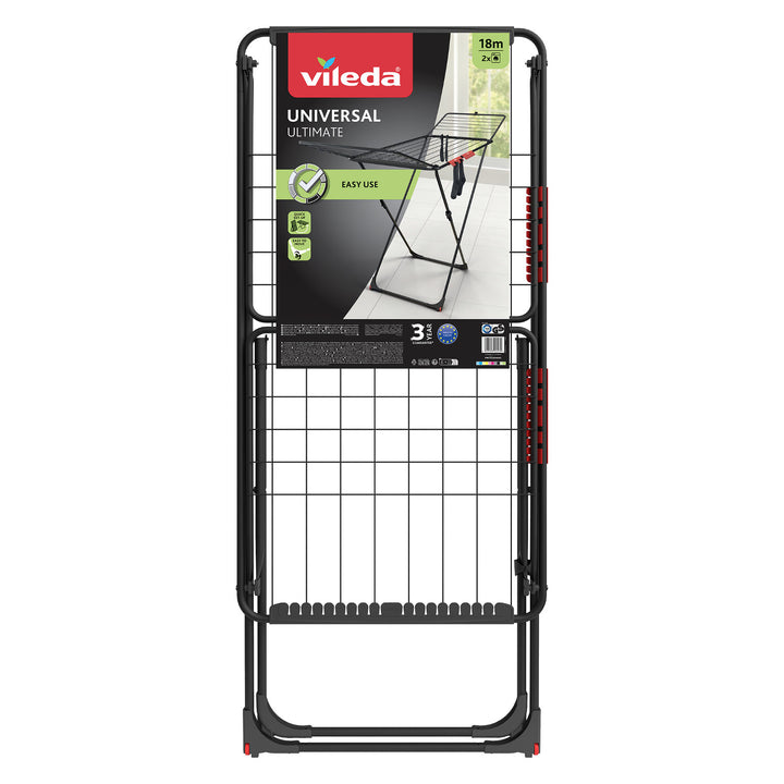 Vileda wasdroger, droogoppervlak 18m, zwart, Universal Ultimate