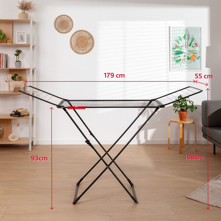 Vileda wasdroger, droogoppervlak 18m, zwart, Universal Ultimate