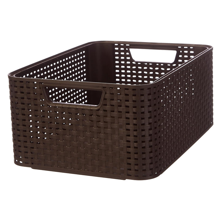 Curver mand, multifunctioneel, 18 liter, donkerbruin, Style M
