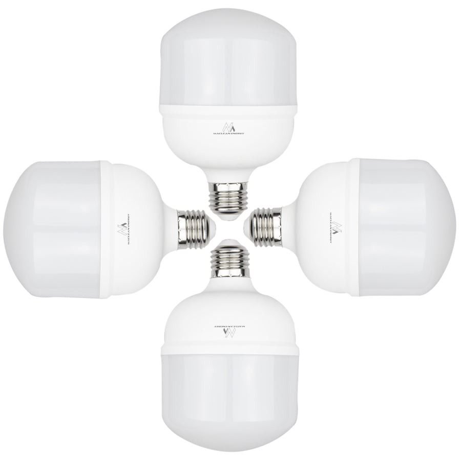 4x Maclean LED lamp, E27, 28W, 220-240V AC, koud wit, 6500K, 2940lm, MCE302 CW